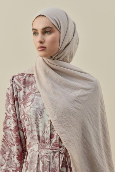 Merwish 2026 Yaz Soft Bambu Şal natür