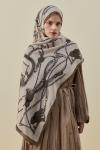 Merwish 2026 Yaz Opal Touch Şal Bej