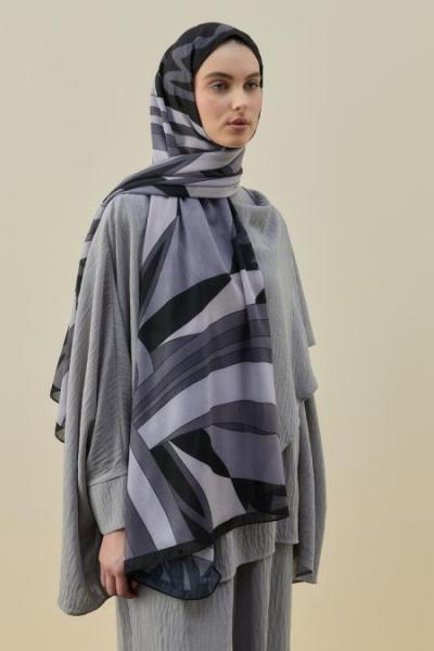 Merwish 2026 Yaz Muccı Şal Siyah