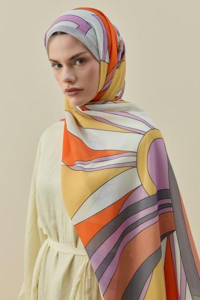 Merwish 2026 Yaz Muccı Şal Turuncu