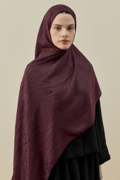 Merwish 2026 Yaz İconic Şal Bordo