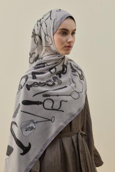 Merwish 2026 Yaz Luxe Minimal Şal Bej