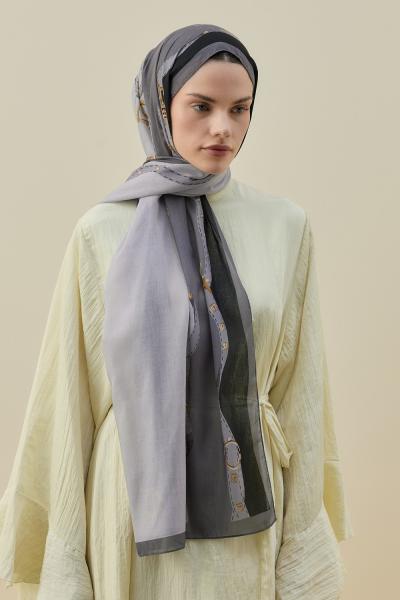 Merwish 2026 Yaz Mirage Şal Füme