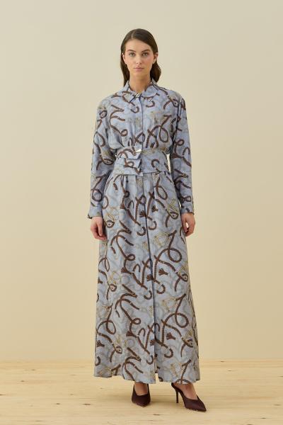 Merwish 2026 Yaz Rennes Elbise İndigo