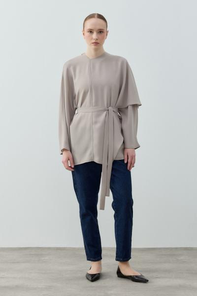 Merwish 2026 Yaz Clera Krep Tunik Vizon