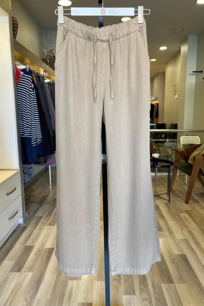 Magazin BELİ LASTİKLİ ARKASI CEPLİ PANTOLON Taş Rengi
