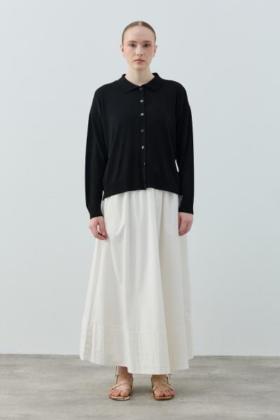 Merwish 2026 Yaz Basic Hırka Siyah