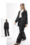 Ceremony 2026 Yaz Halka Aksesuar Detaylı Önden Fermuarlı Samara Pantolonlu Takım Siyah