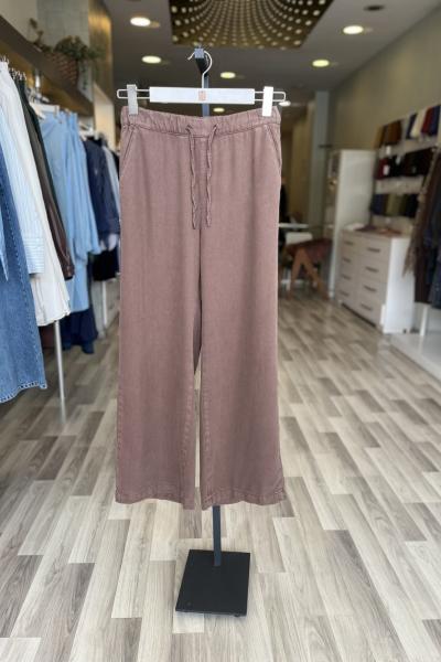 Magazin BELİ LASTİKLİ ARKASI CEPLİ PANTOLON Sütlü Kahve