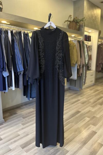 GAZZELLA Su Yolu Elbise Siyah