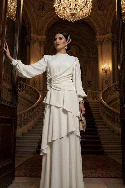 GAZZELLA Butterfly Elbise Taş Rengi