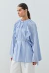 Merwish 2026 Yaz Frill Gömlek Bebe Mavisi