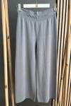 Şirin Geniş Paça Merserize Pantolon  Gri