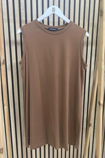 Ceremony Sıfır Kol İçlik Kahverengi