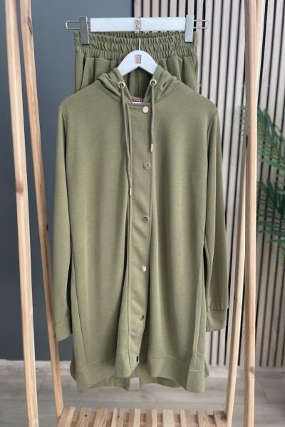 Ayşe Akay Gold Çıt Çıtlı Takım Yeşil