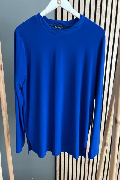 Ceremony Basic Bluz Saks Mavisi