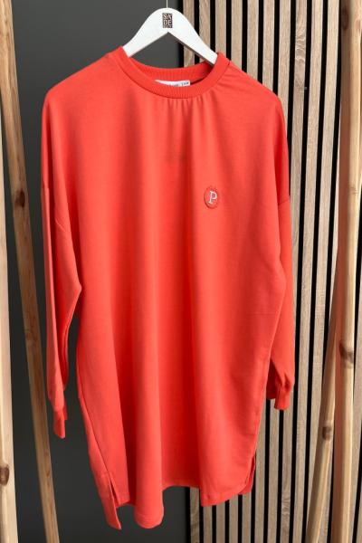 Puane Basic Sweat Shirt Nar Çiçeği