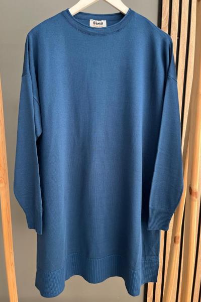 Şirin Basic Triko Tunik İndigo