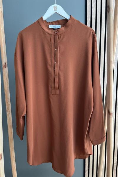 Puane Basic Tunik Acı Kahve