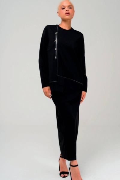 Ceremony Biyeli Etekli Takım Siyah