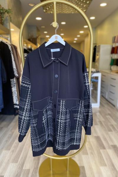 BM İstanbul Tüvit Detay Ceket Siyah