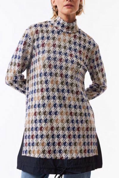 BM İstanbul Desenli Tunik Karışık Desenli