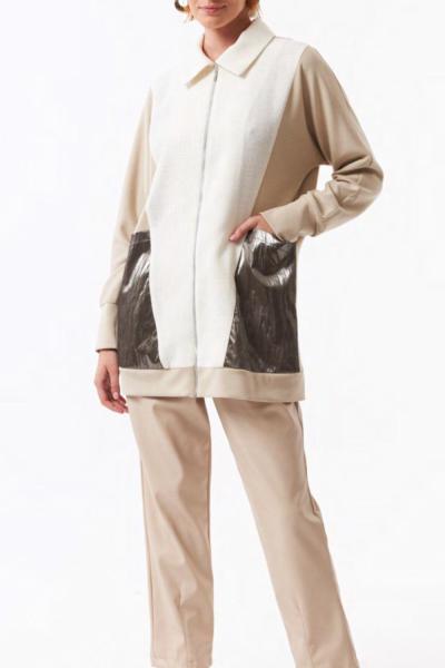 BM İstanbul Cep Detay Tasarım Ceket Krem