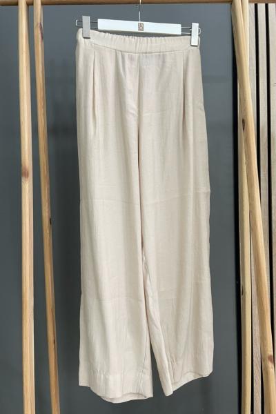 Ceremony Önü Pileli Pantolon  Taş Rengi