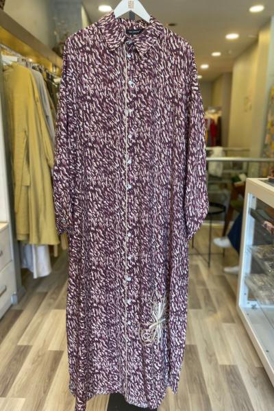 Ceremony Önden Düğmeli Mia Elbise Karışık Desenli