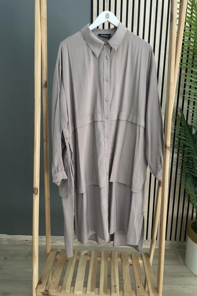 Ceremony Ön Göğüs Aller Detaylı Verano Tunik Vizon