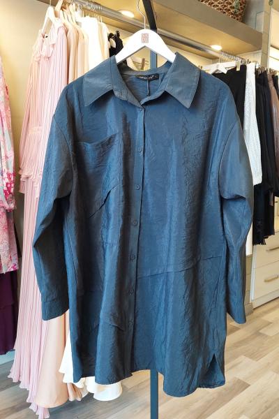 Ceremony 2026 KIŞ Önden Düğmeli Uzun Cep Detaylı Tunik Antrasit