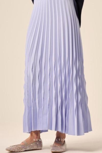 Ceremony Akordiyon Piliseli Etek Lila