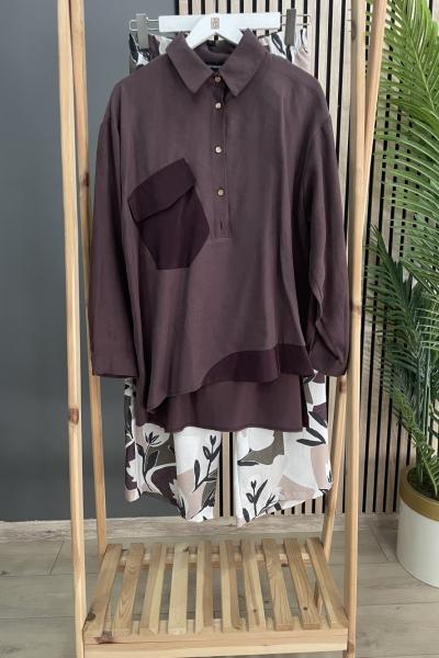 Ceremony Ata Pantolonlu Takım Kızıl Kahve