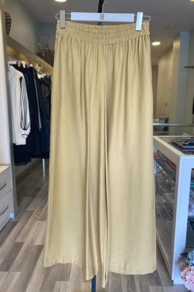 Ceremony Beli Lastikli Bol Paça Pasion Pantolon Asit