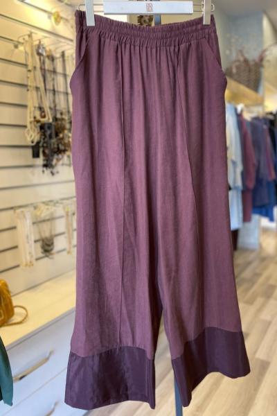 Ceremony Bol Paça Beli Lastikli Pasion Pantolon  Kahverengi