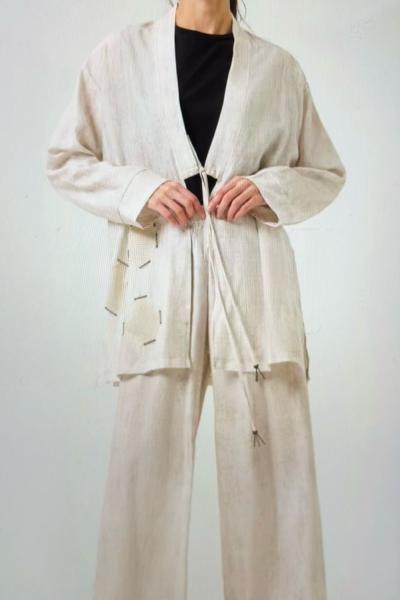 Ceremony Bol Paça Kalımnos Pantolon Vizon