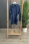 Ceremony Büzgü Taş İşlemeli İspanyol Tensel Tunik Kot (Denim)