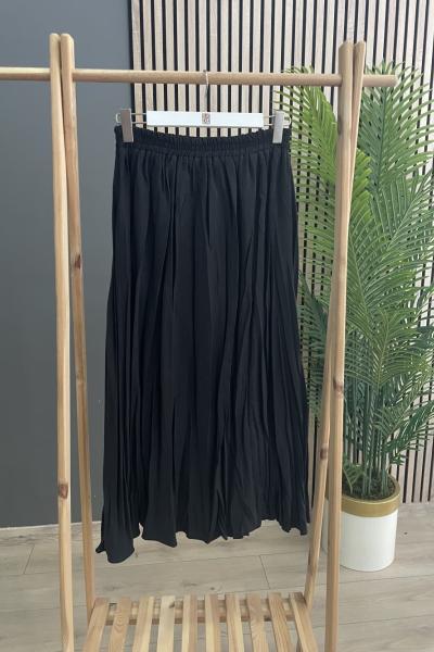 Ceremony Beli Lastikli Kraş Pasıon Etek Siyah