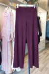 Ceremony 2026 KIŞ Beli Düz Lastikli Bambu Pantolon Bordo