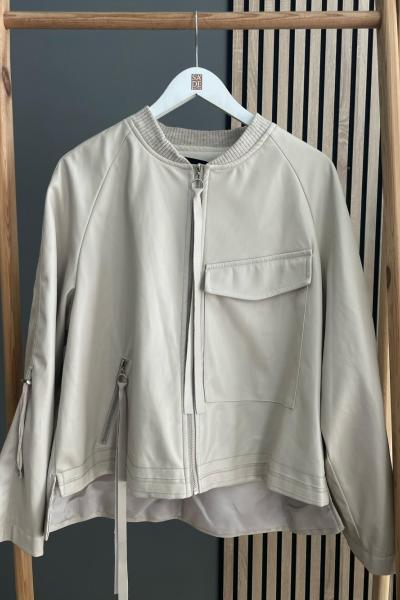 Ceremony Ceremony Kolları Lastikli Stoper Detaylı Ceket Bej