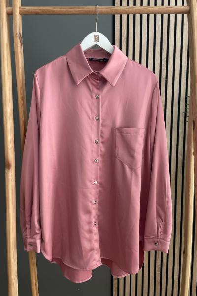 Ceremony Cep Detaylı Gömlek Gül Kurusu