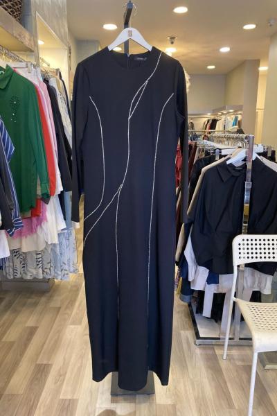 Ceremony Ceremony Taşlı Elbise Siyah