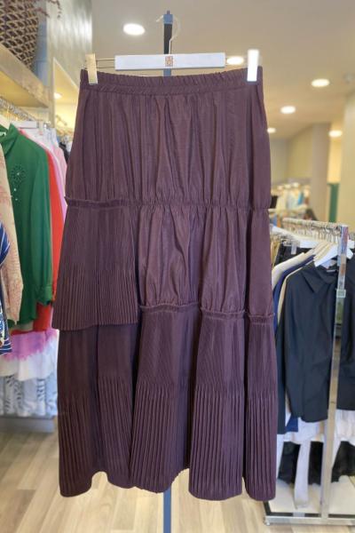 Ceremony Dubai Piliseli Çingene Etek Bordo