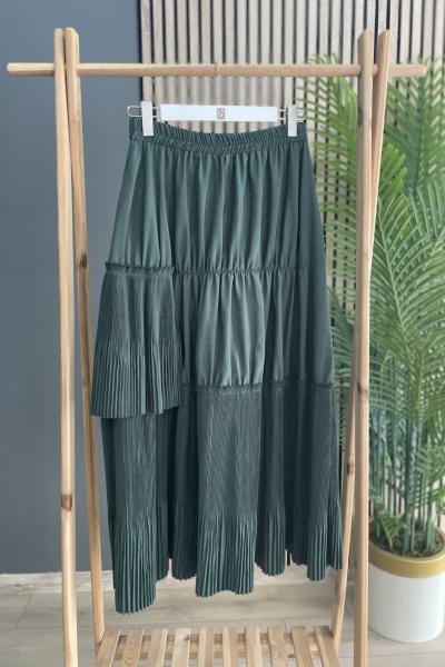 Ceremony Dubai Piliseli Çingene Etek Yeşil