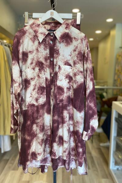 Ceremony Empirme Viscon Takım Bordo