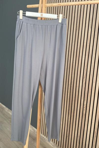 Ceremony Havuç Paça Bambu Pantolon Gri