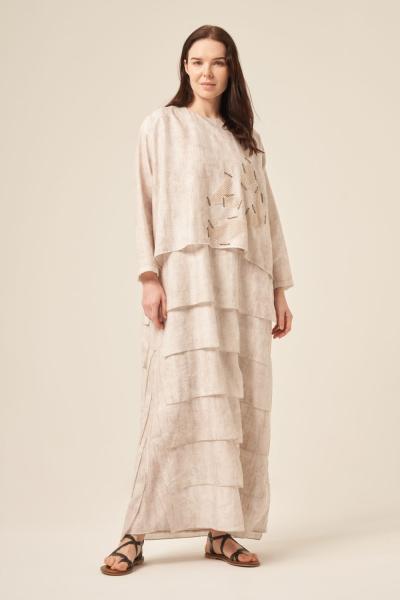 Ceremony Kat Kat Kalimnos Elbise Taş Rengi