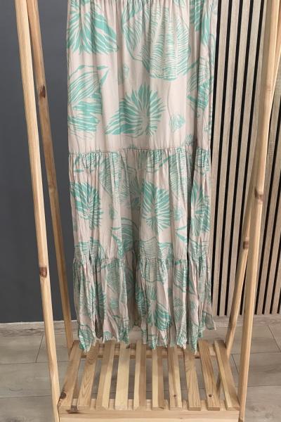 Ceremony Kraşlı Kat Kat Dijital Baskı Etek Karışık Desenli