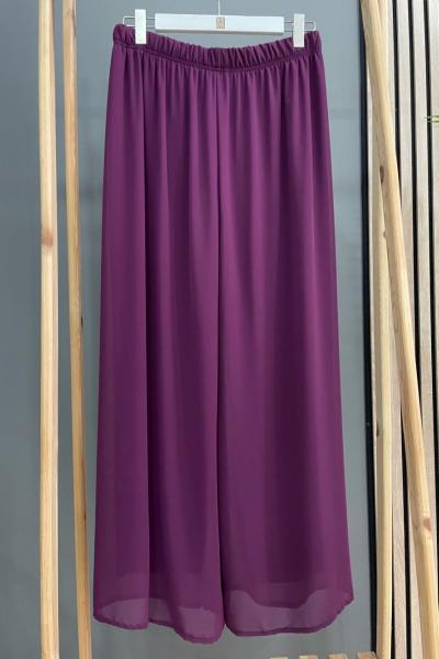 Ceremony Multi Şifon Pantolon  Mürdüm