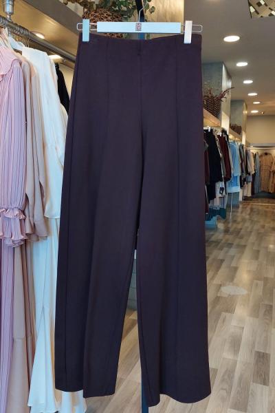 Ceremony 2026 KIŞ Nervürlü Kemersiz Çelik Pantolon Kahverengi